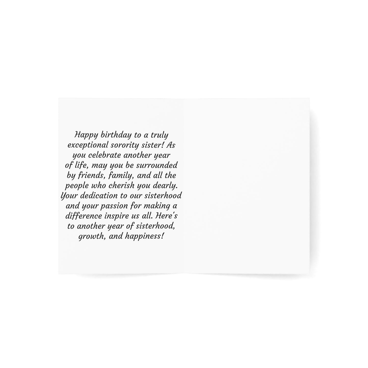 Sigma Gamma Rho - Birthday Card