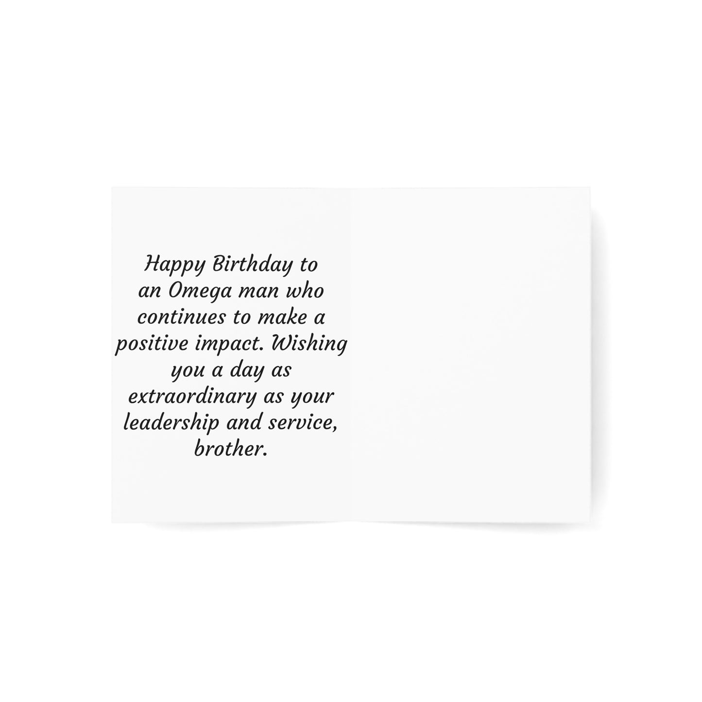 Omega Psi Phi - Birthday Card